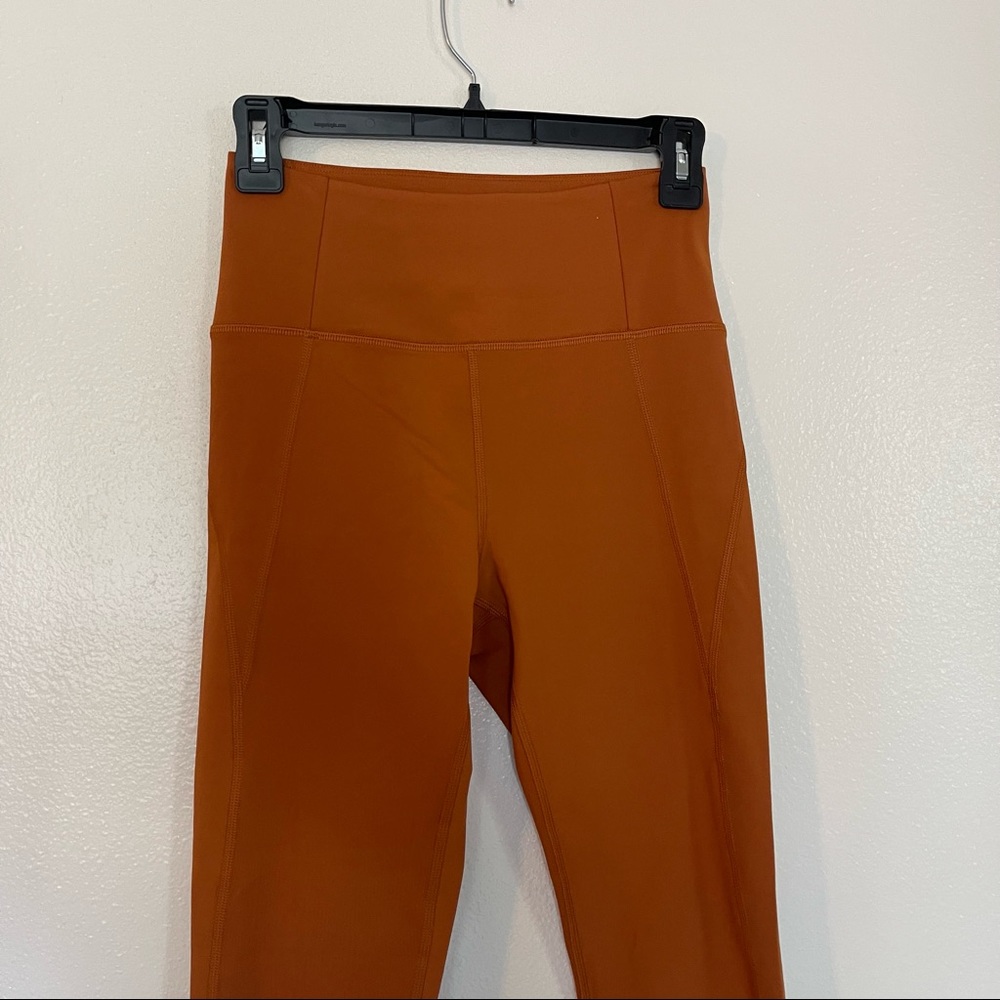 Girlfriend Collective High Rise Compressive Leggings Warm Brown Size S - Picture 5 of 8